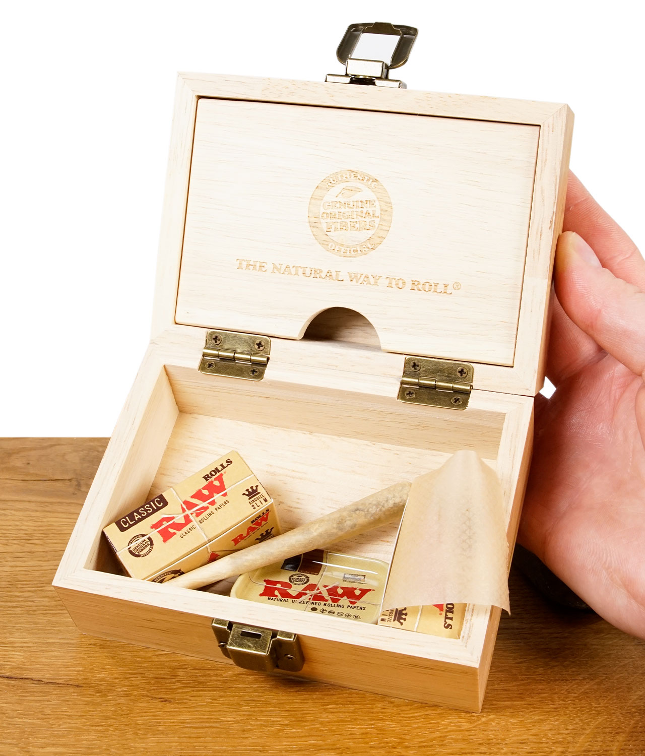 RAW Aufbewahrungsbox aus Holz – Bild 6