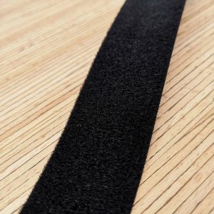 VELCRO® Veloursband schwarz – verschiedene Breiten