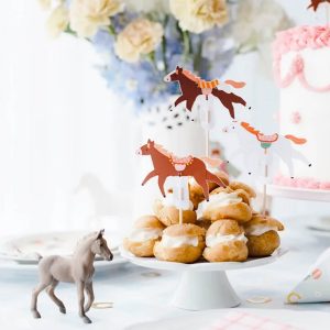 Muffin Pferde Dekorationen
